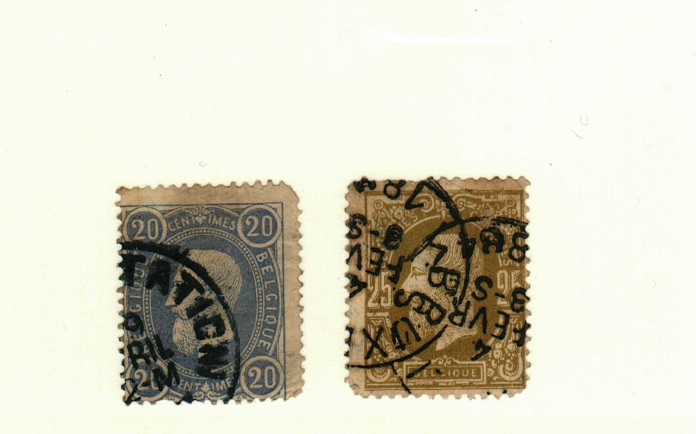 Belgium #33, 37 used