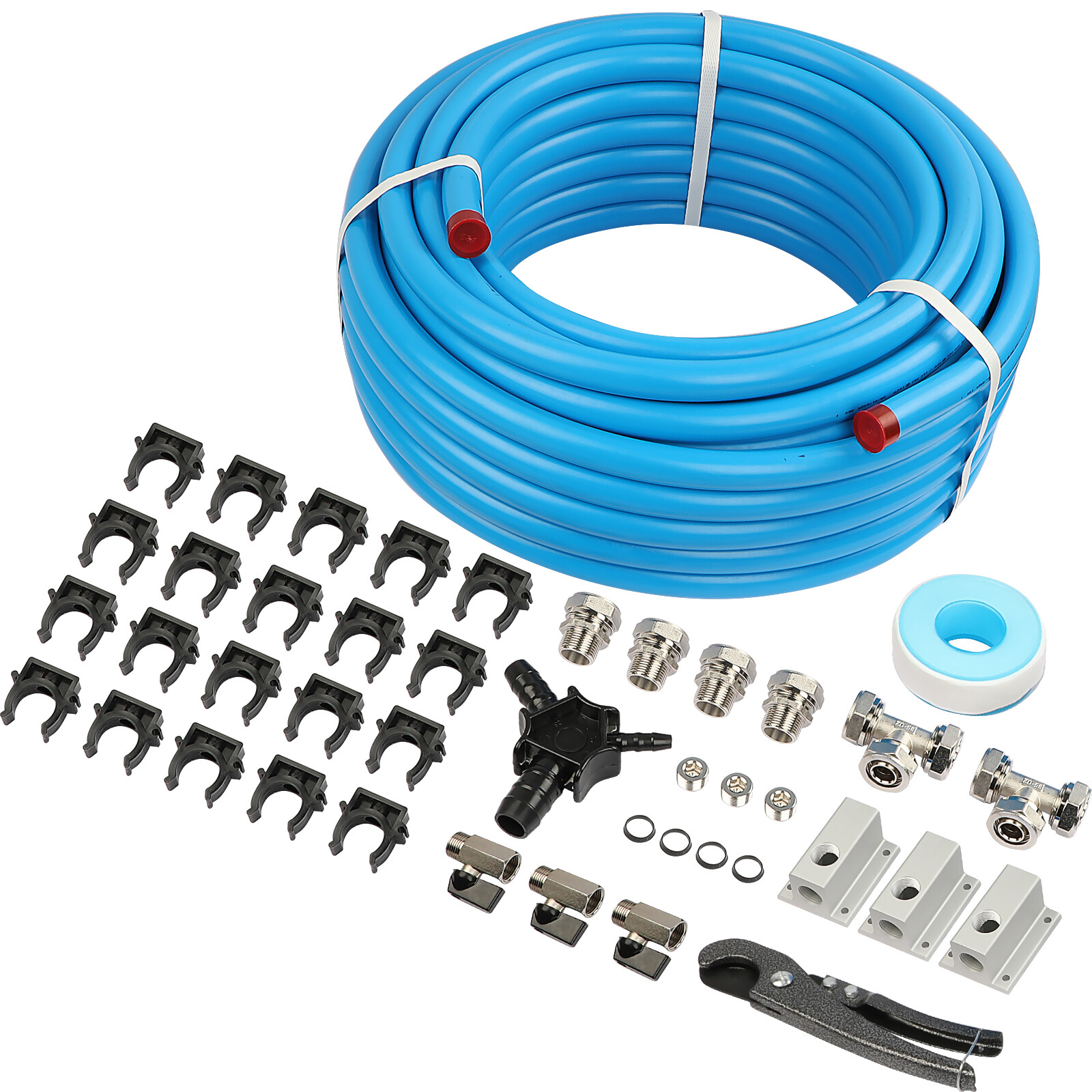 Compressed Air Line System Max Line 3/4" Shop Piping Kit Rapid Air Maxline M7500