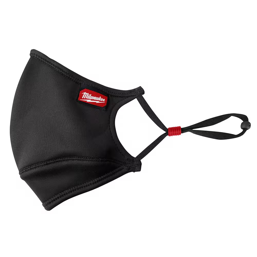 Large/X-Large Black 3-Layer Reusable Performance Face Mask