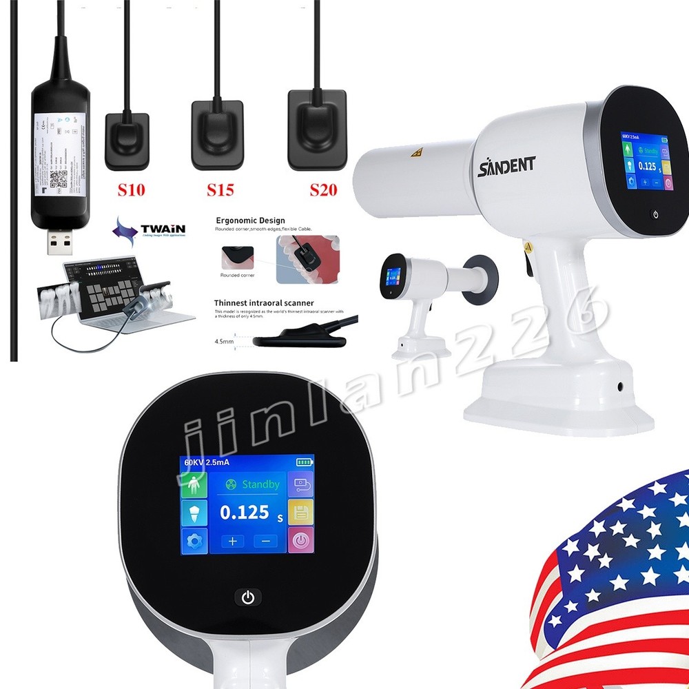 Dental X Portable Rayos Digital Machine Imaging High Frequency+Shield / Sensor