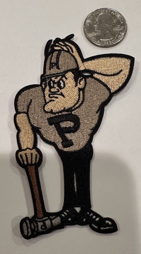 PU Purdue Boilermakers Embroidered Iron On Patch Apprx. 4"x 3” Beautiful!