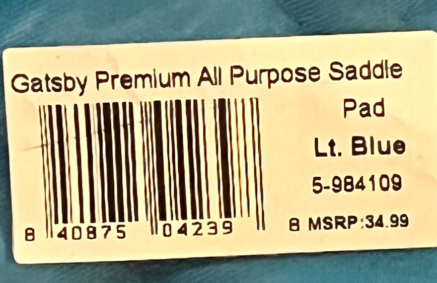 Gatsby Premium All-Purpose Saddle Pad