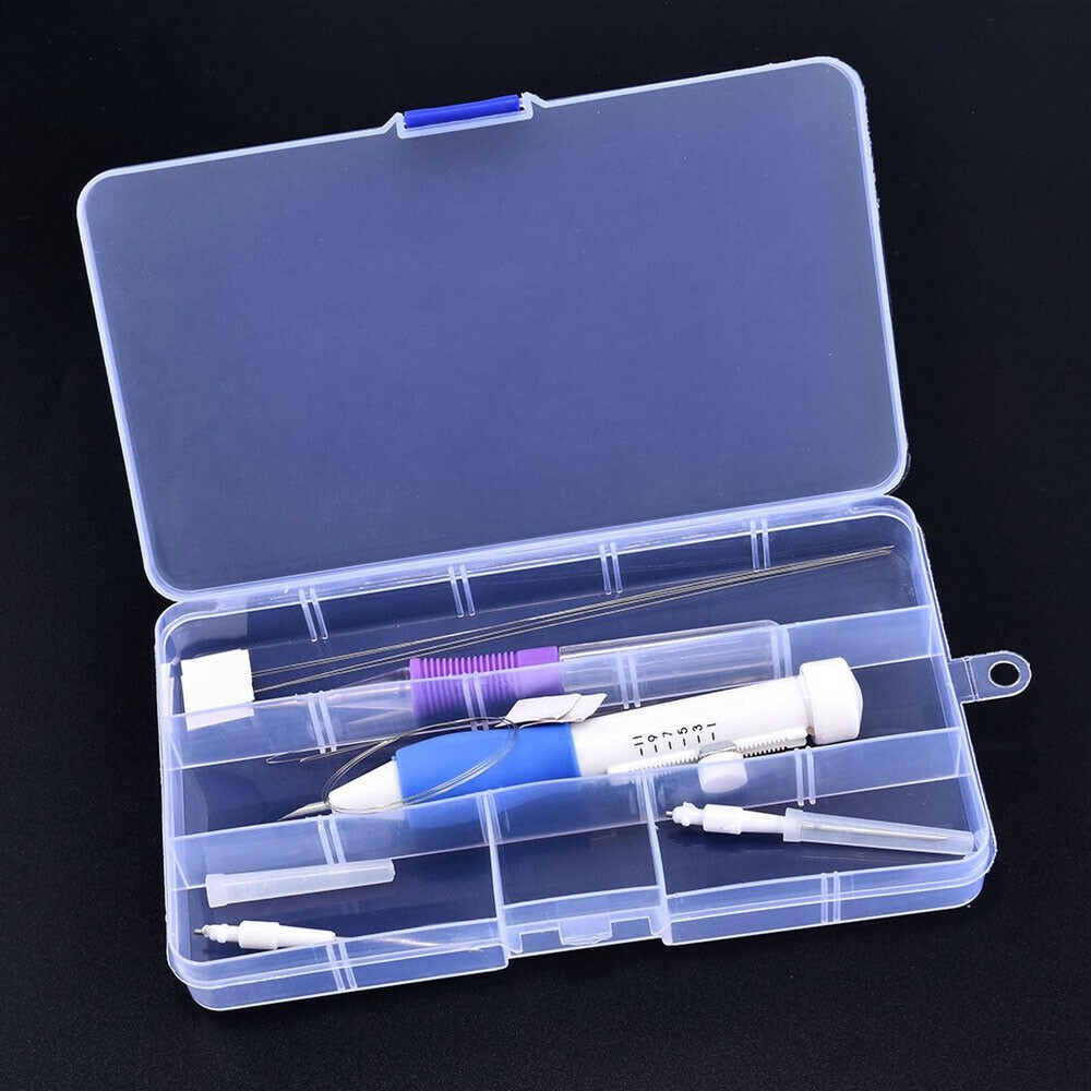 Punch Needle Kit Magic Embroidery Pen Set Stitching Thread Sewing Tool DIY