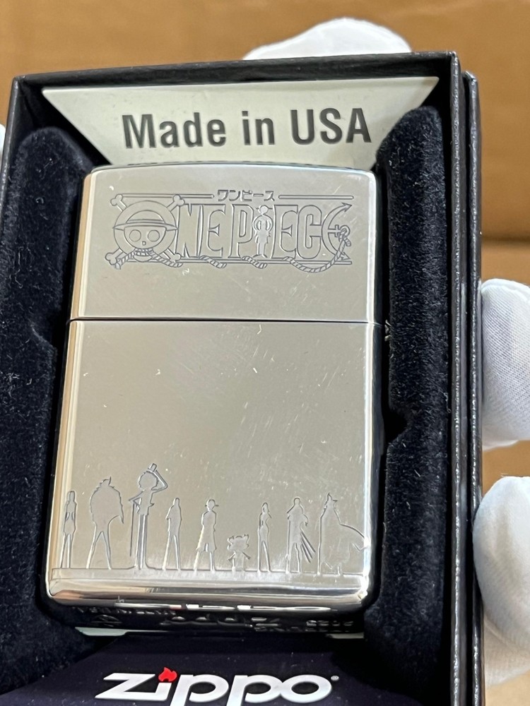 Zippo Lighter ONE PIECE BOAT MONKEY SILVER+ New Box