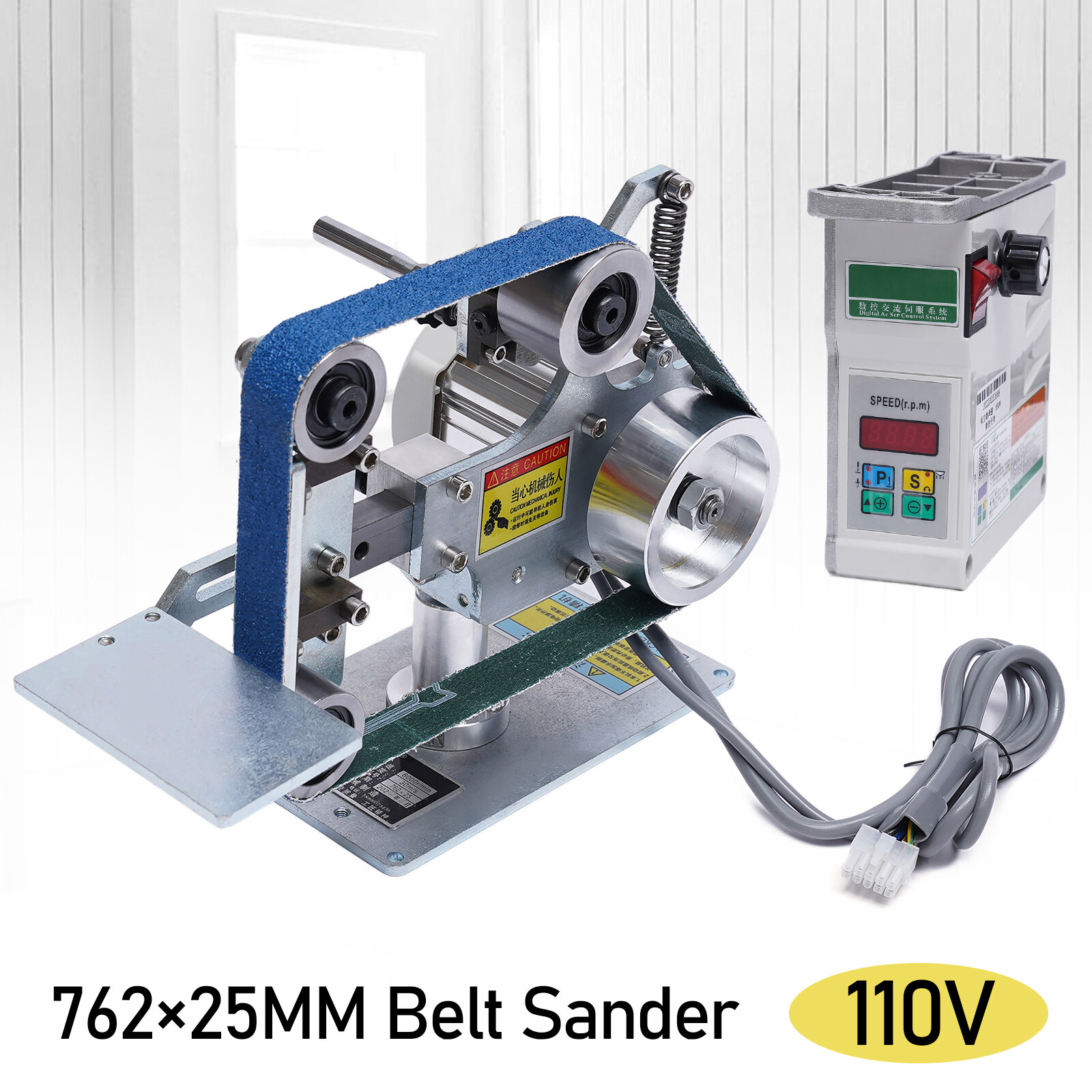 Belt Grinder Sander 30x1-Inch Variable Speed With 2 Abrasive Belt DC Brushless