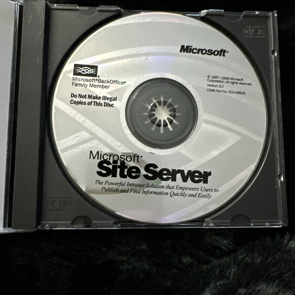 Microsoft Site Server Version 3.0 with CD key