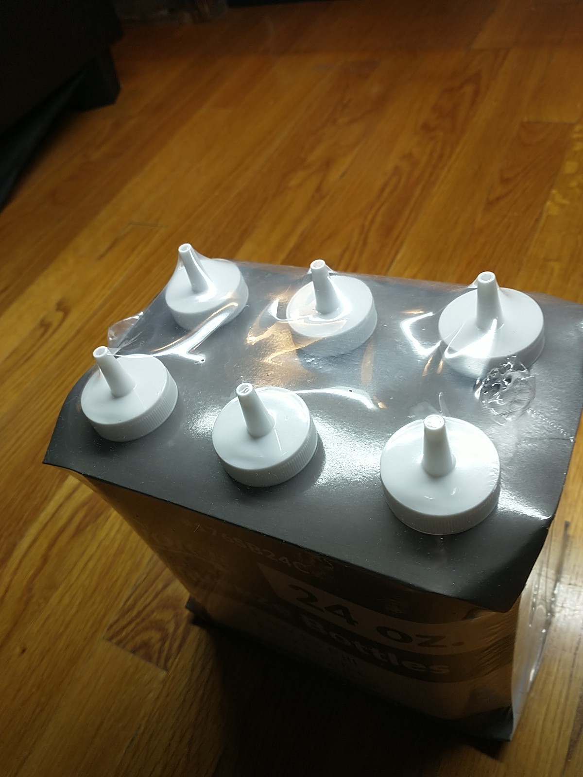 6 Pack Of 24oz Choice Plastic Squeeze Bottles. Clear. BRAND NEW!