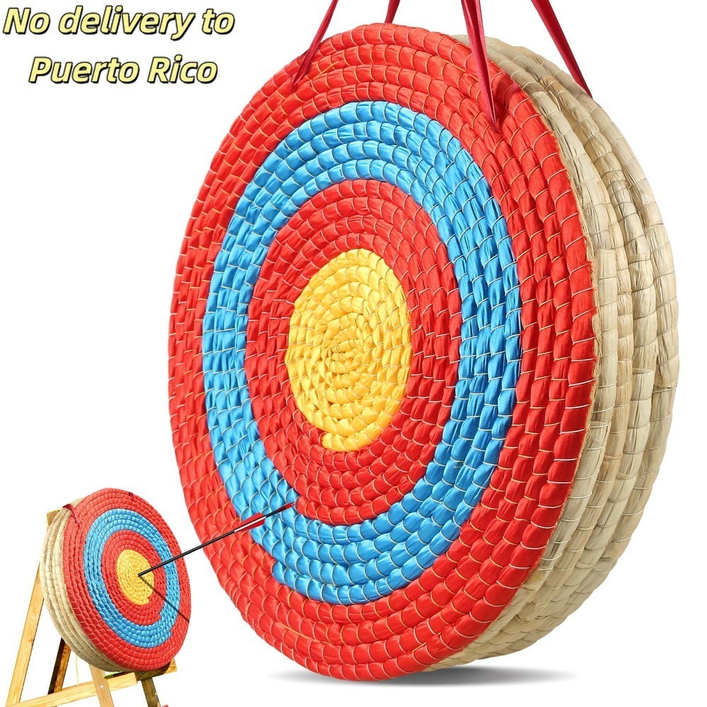 20" Solid Straw Archery Target, Hand-Made for Recurve/Longbow/Compound Bow