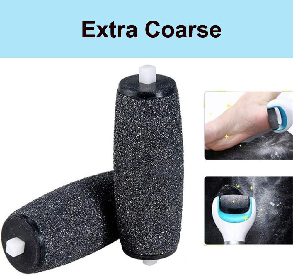 12 Extra Coarse Replacement Roller Refill Heads Compatible with Amope Pedi Refil
