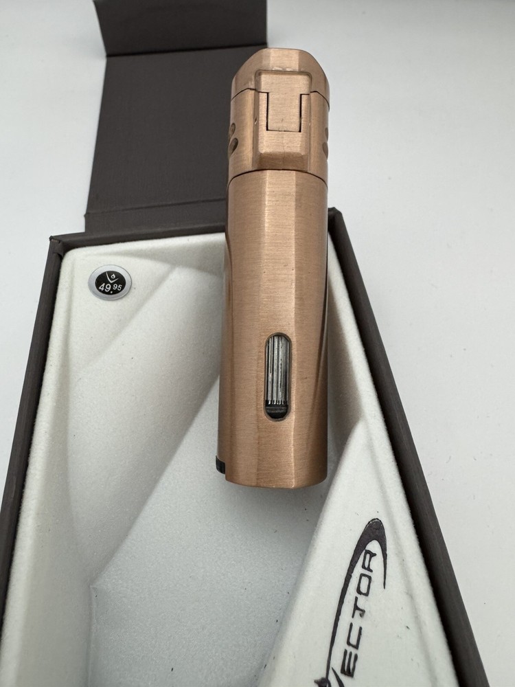 Vector Caliper - Single Large Jet Flame Torch Lighter - Copper - New