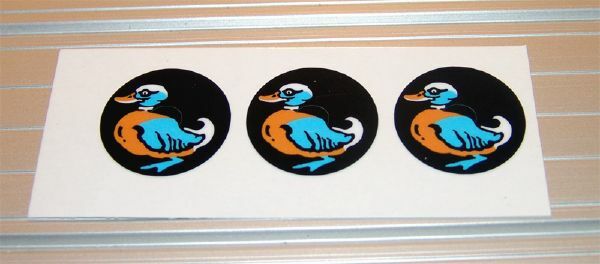 Comet DUCK Pinball Machine  Drop Target Decals
