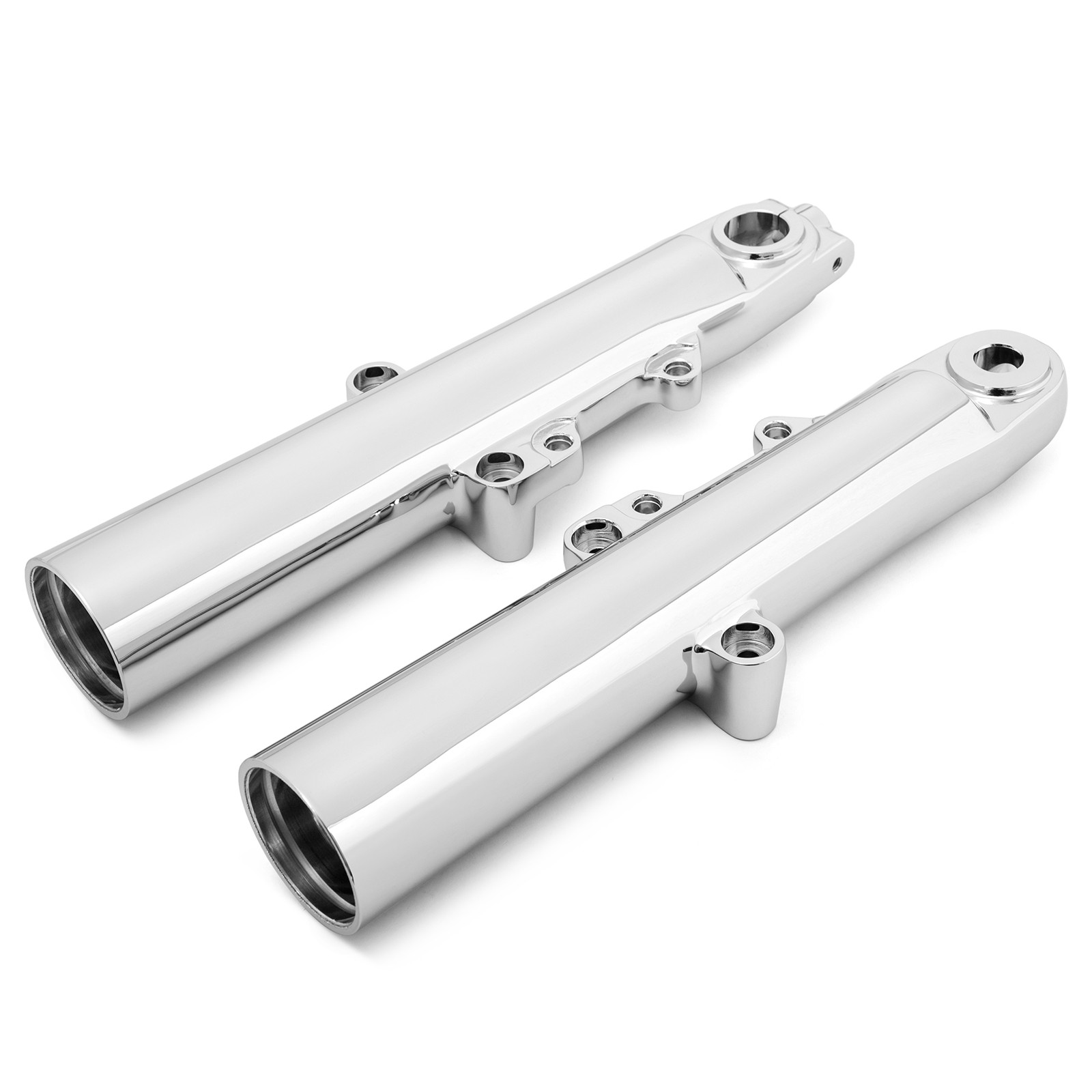 CHROME FORK SLIDER LEGS FOR HARLEY TOURING STREET GLIDE FLHX ROAD KING FLHR 14+