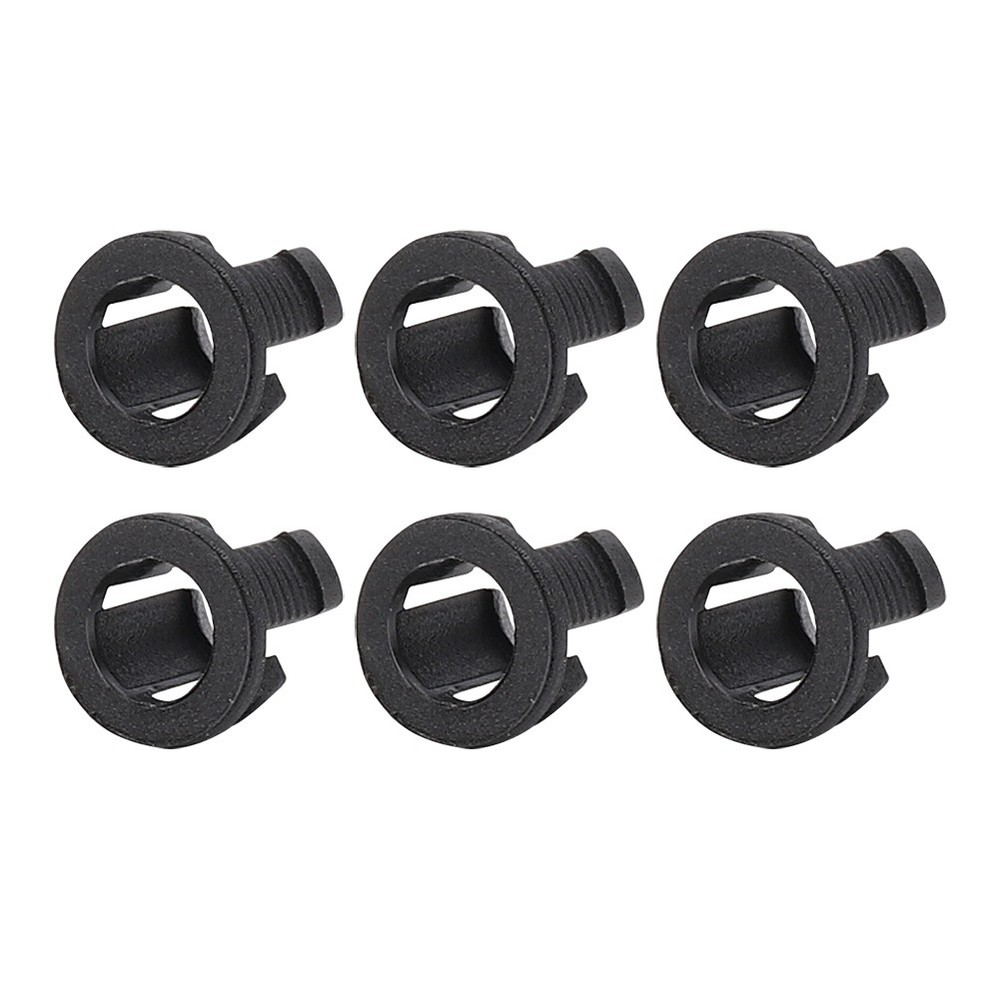 200Pcs LED Lamp Diode Holder Bulb Socket Bracket Mount Plastic Black 5mm