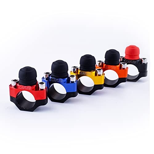 CNC Motorcycle ATV Water Proof Engine Start Stop Kill Switch Button for Orange