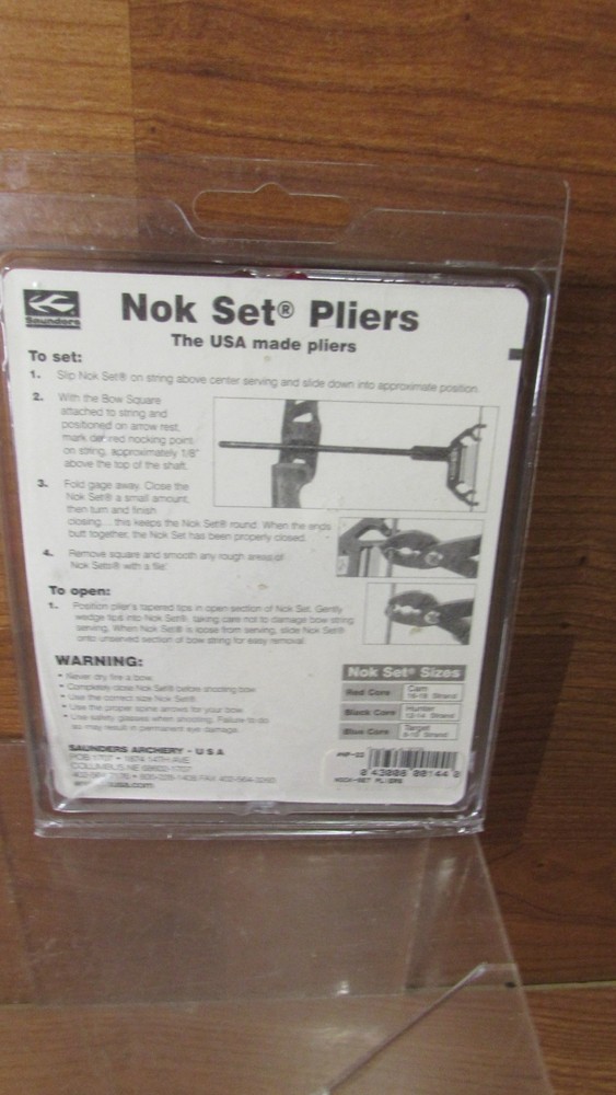 Saunders Nok Set Pliers with Nok Sets