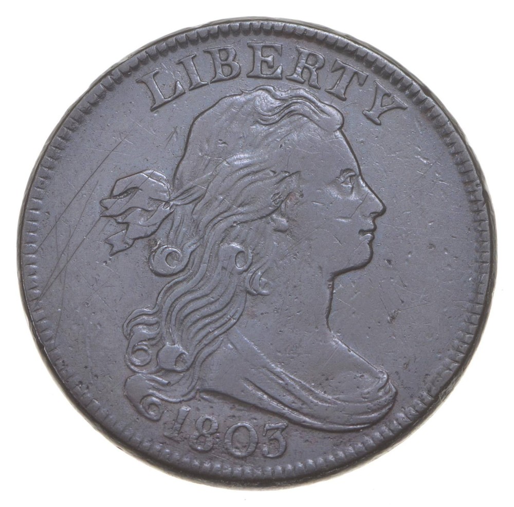 1803 Draped Bust Large Cent - S.257 - Small Date - Large Fraction *5592