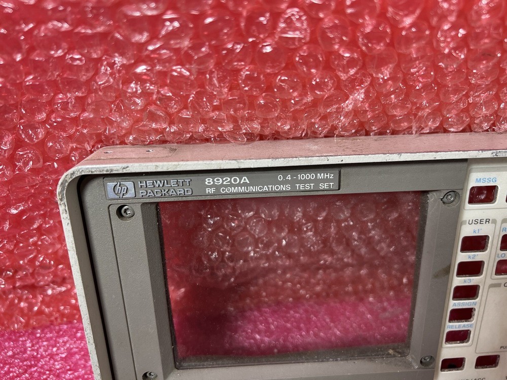HP 8920A RF Communications Test Set ''Panel only''