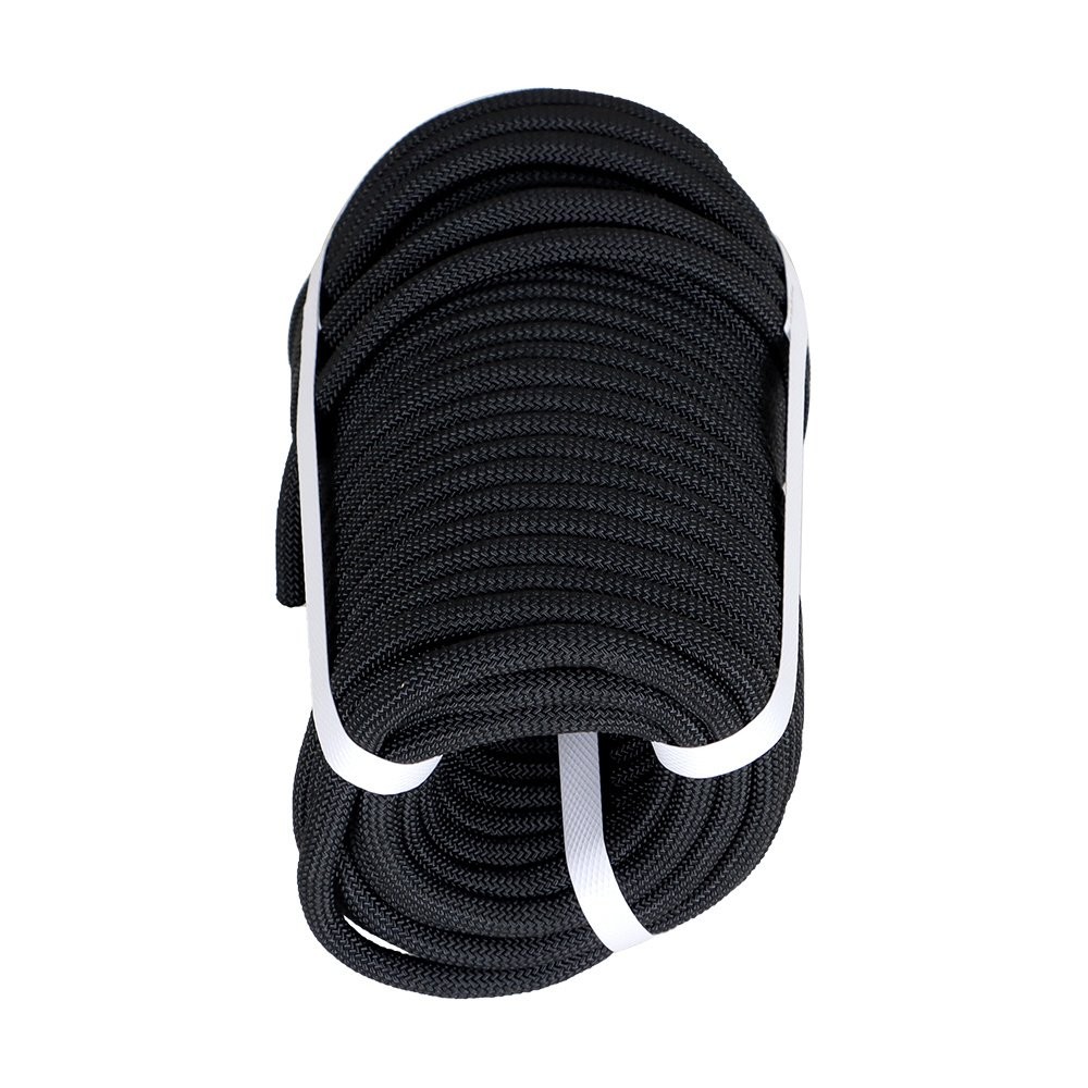 3520Lbs Pulling Braided Polyest Rope Black High Strong Rope 3/8" × 100'