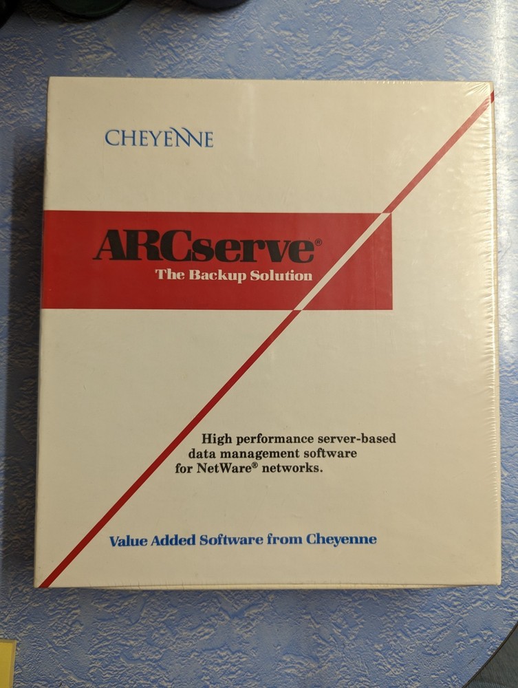 CHEYENNE ARCSERVE OPEN THE BACK UP SOLUTION - DATA MANAGMENT SOFTWARE