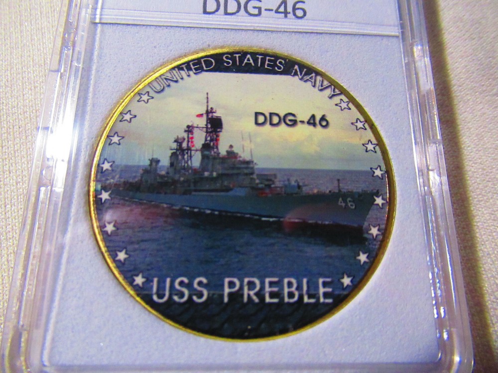 US NAVY - USS PREBLE (DDG-46) Challenge Coin