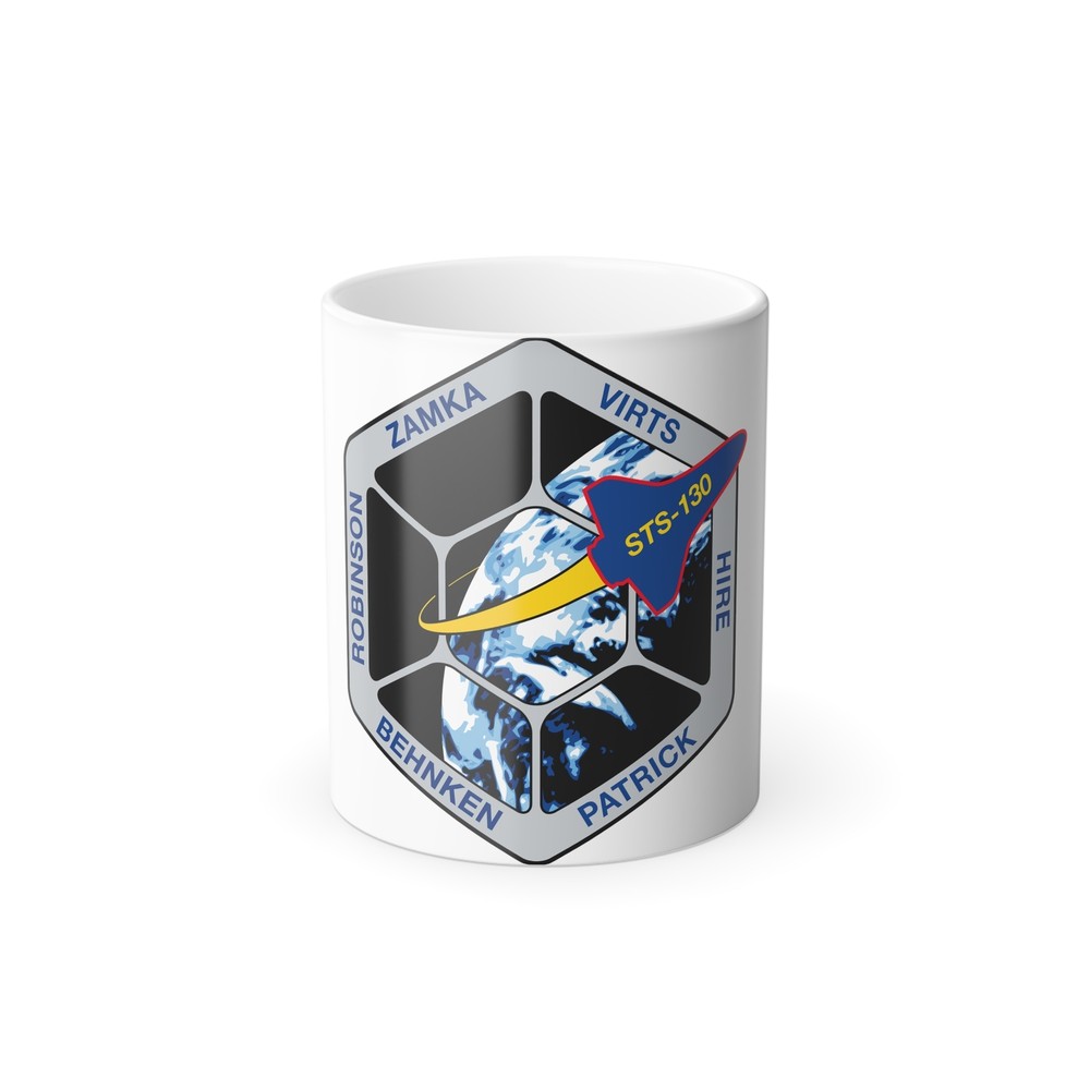 STS 130 Patch NASA - Color Changing Mug 11oz