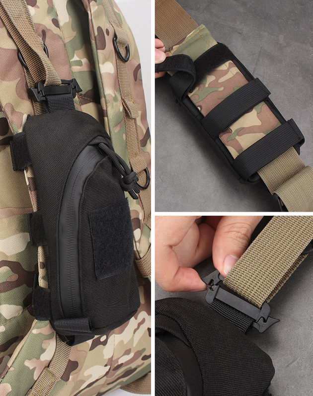 Tactical Molle Accessory Pouch Backpack Shoulder Strap Bag Tape Additional Bag