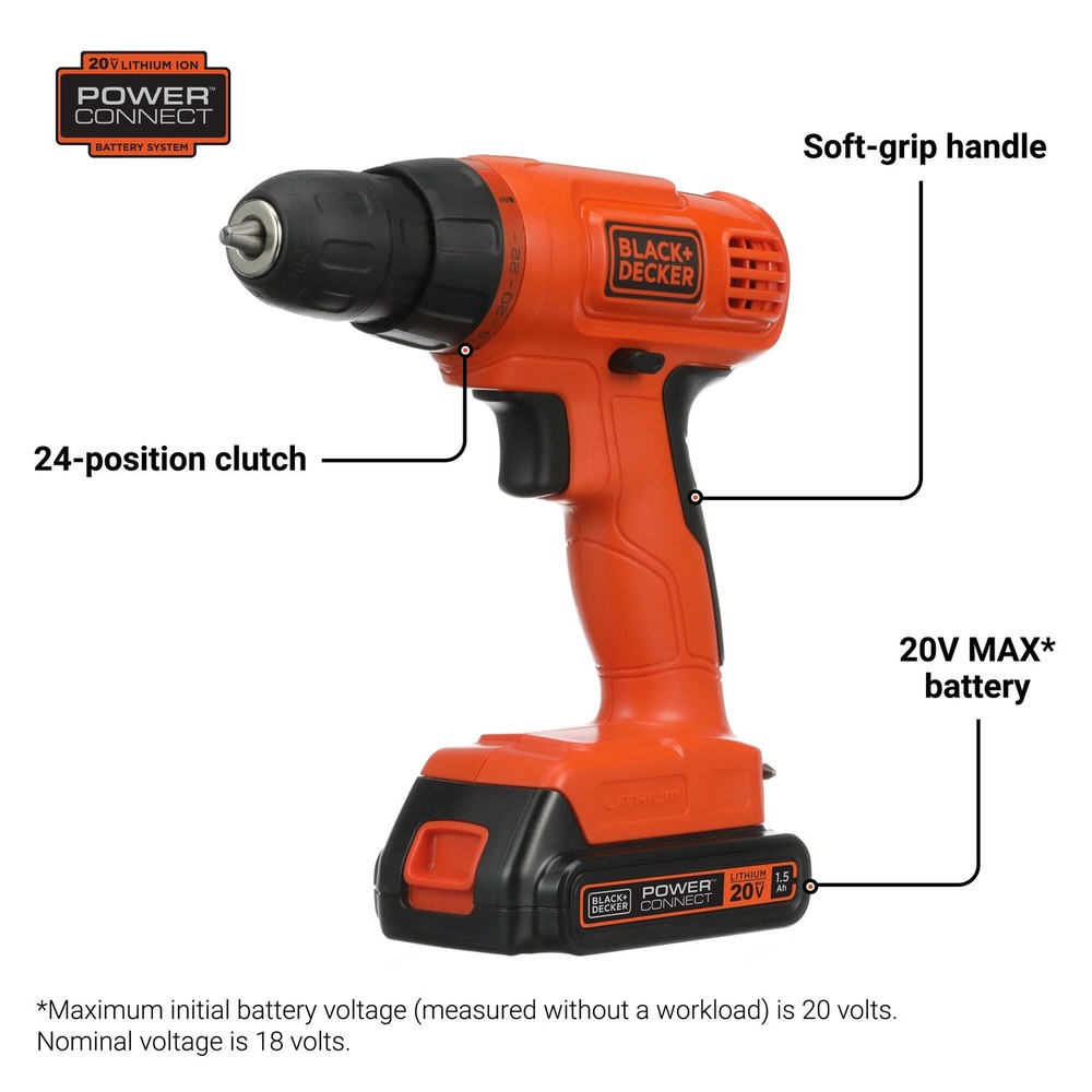BLACK+DECKER 20V MAX* POWERCONNECT™ - BDC120VA100
