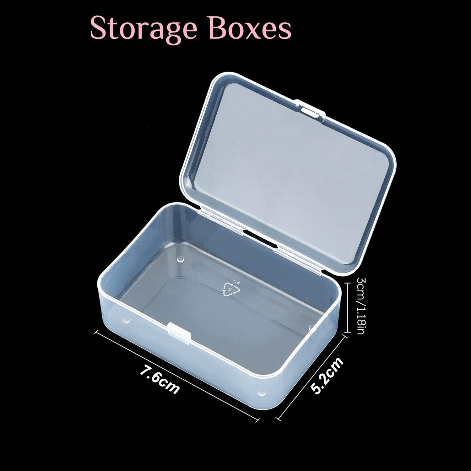 4PC Small Plastic Storage Container Box DIY Coins Screws Jewelry Travel Beads