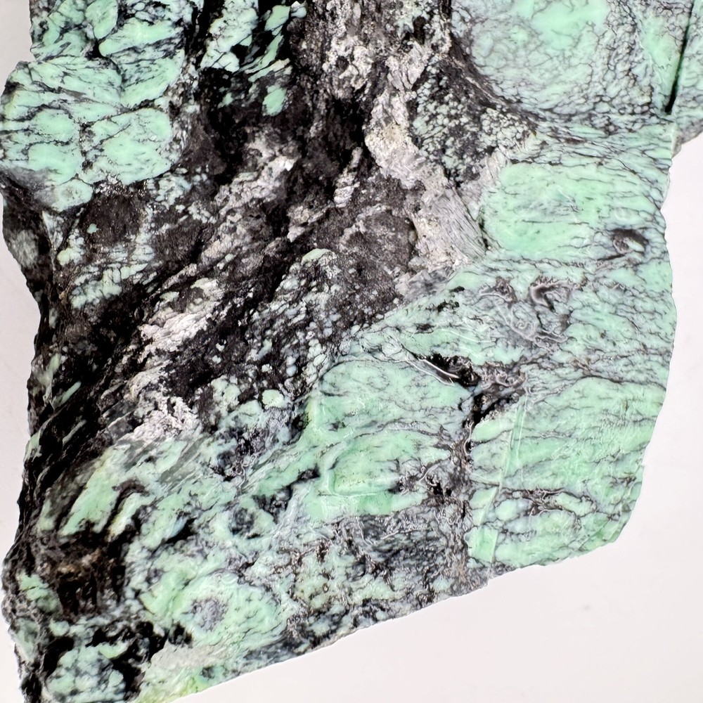 Natural Variscite 471 Grams Green Solid And Hard Great Looking Spiderwebs Matrix