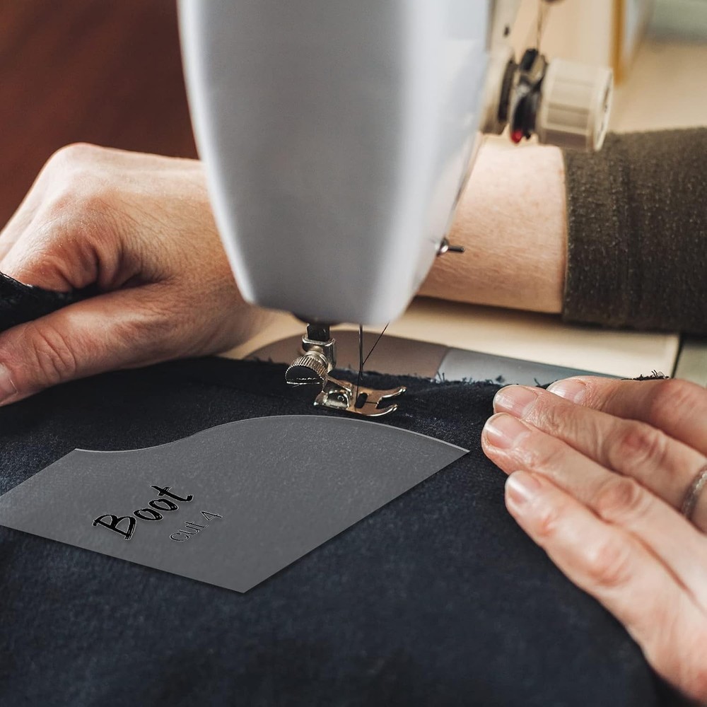 Jutom 11 Pcs Christmas Gnome Patterns for Sewing Basic transparent