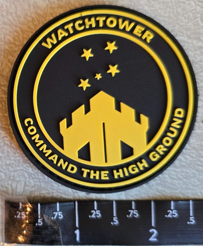 Watchtower Firearms Command High Ground Hook Loop Tactical Patch Shot Show Guns