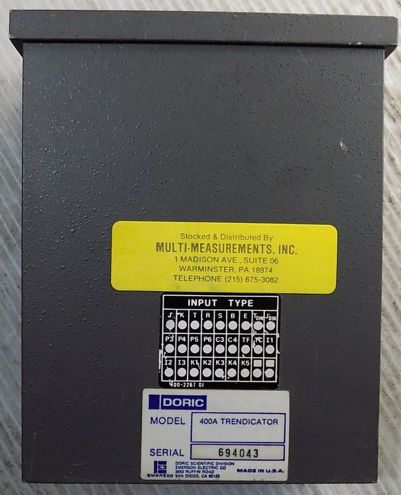 DORIC TRENDICATOR Model Number 400A, Made in USA