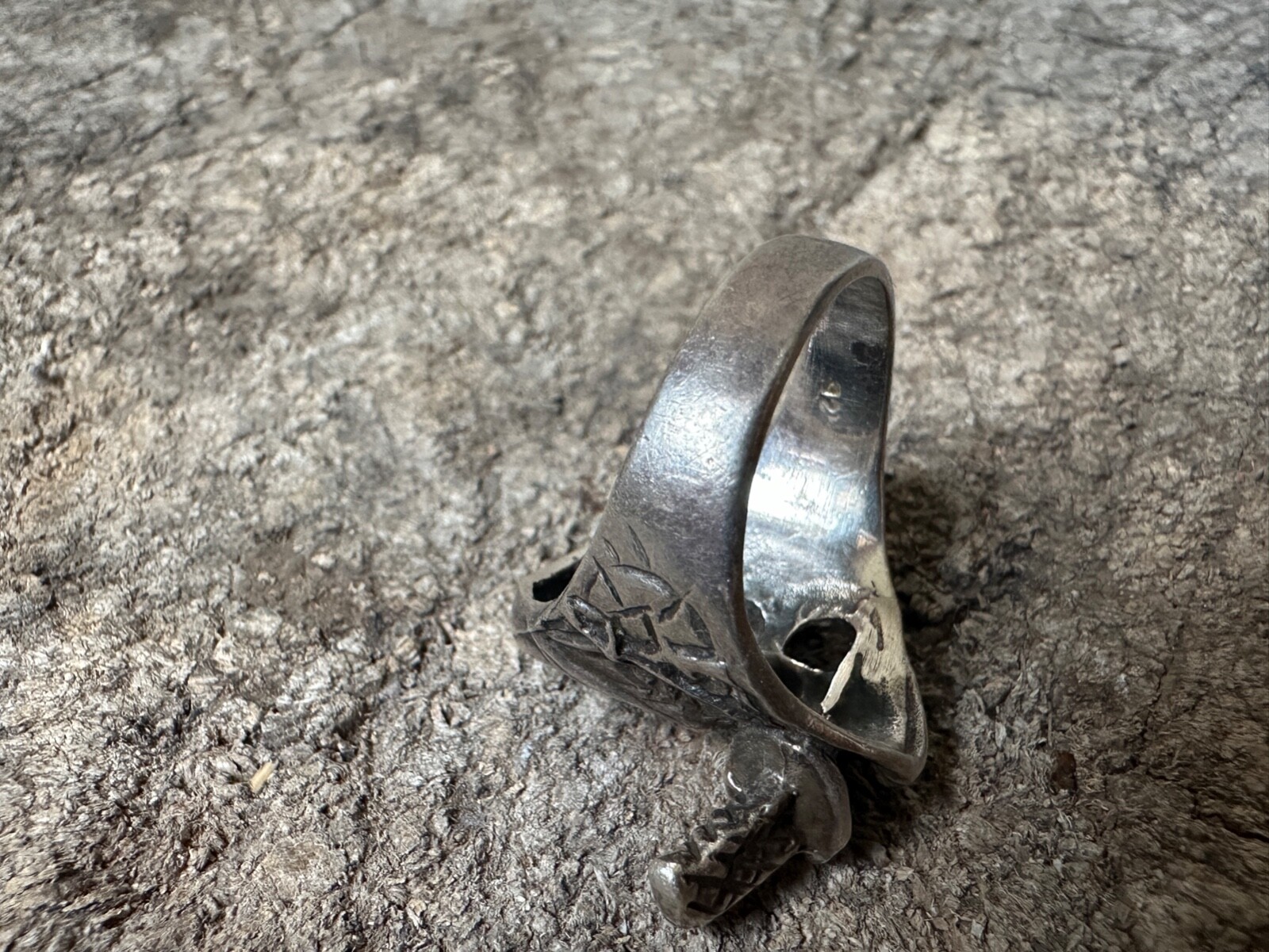 RUSSIA biker RING silver 925 pirate skull military ring soldier TALISMAN war