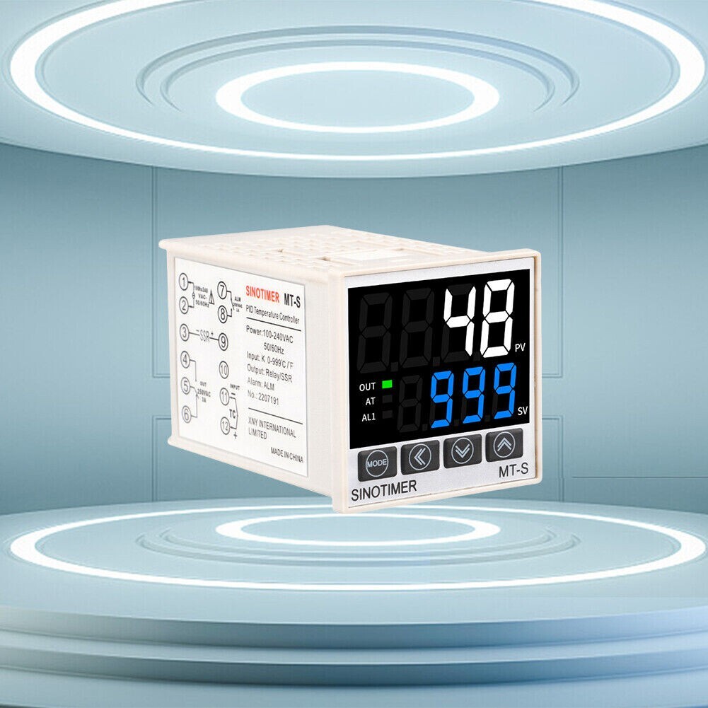 Digital PID Temperature Controller Thermostat Fahrenheit Relay/SSR AC 100V-240V