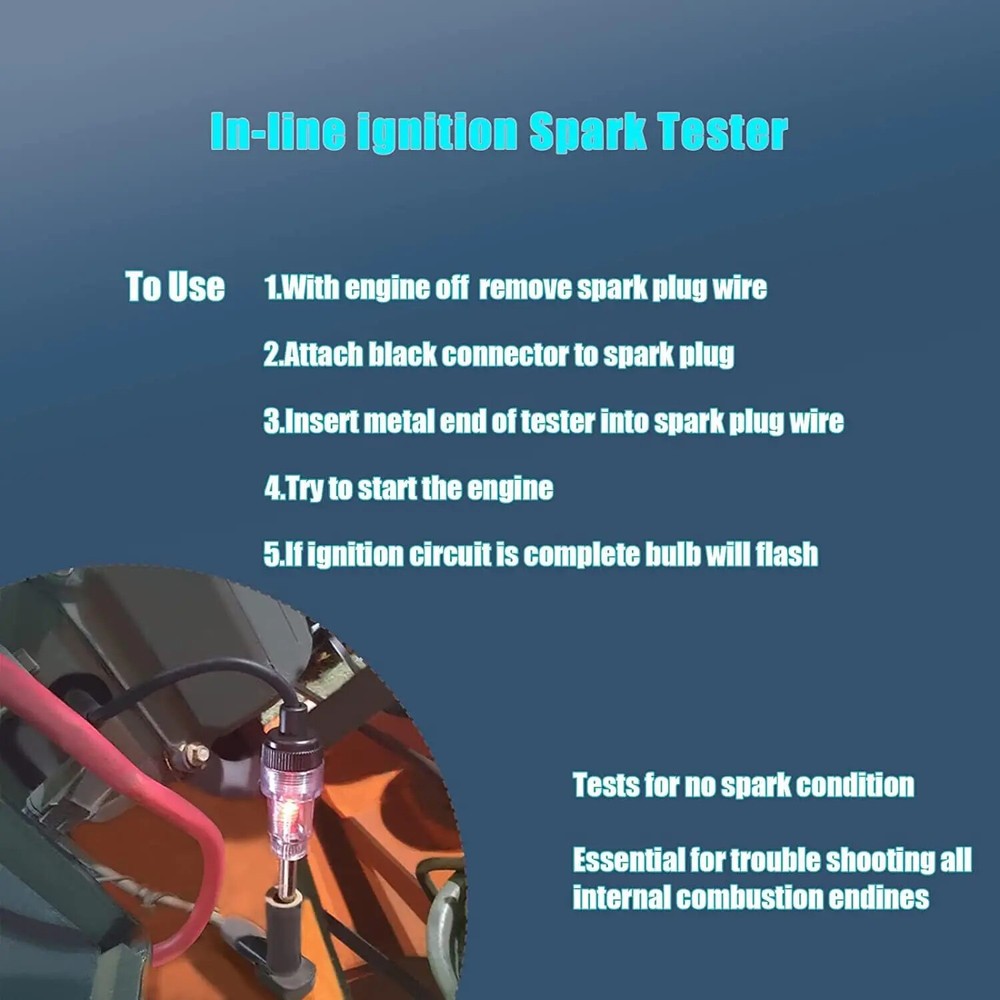 Ignition System Tester Spark Plug Car Engine In Line System Pen Detector Spark