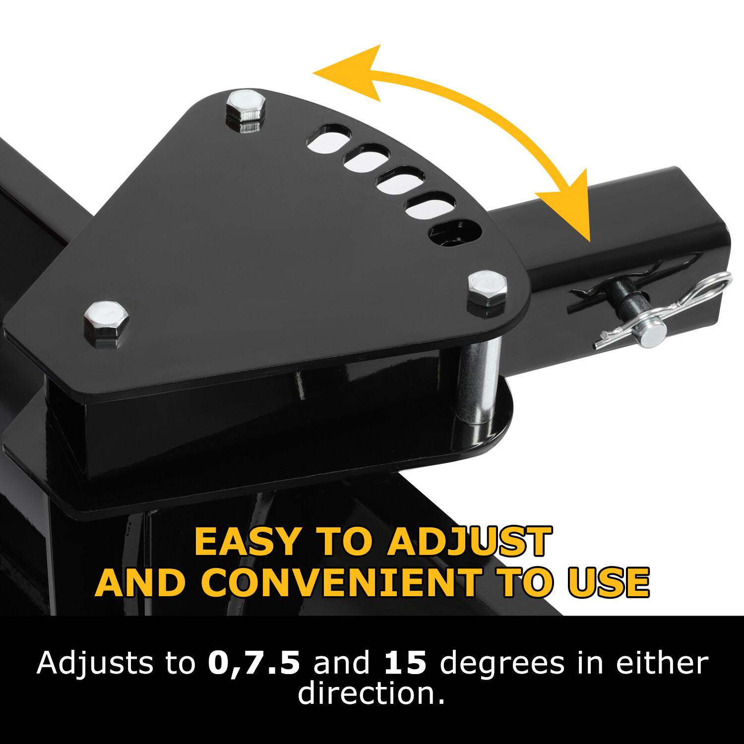 48" Scrape Blade 2" Receiver For ATV UTV Adjustable 0 7.5 or 15 Degrees Scraper
