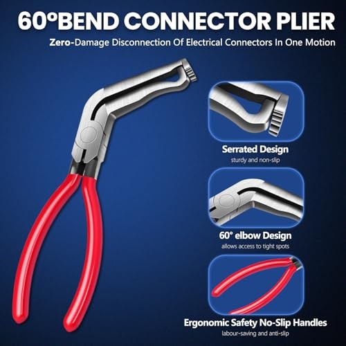 3 PCS Electrical Disconnect Pliers,Electrical Connector Separator for