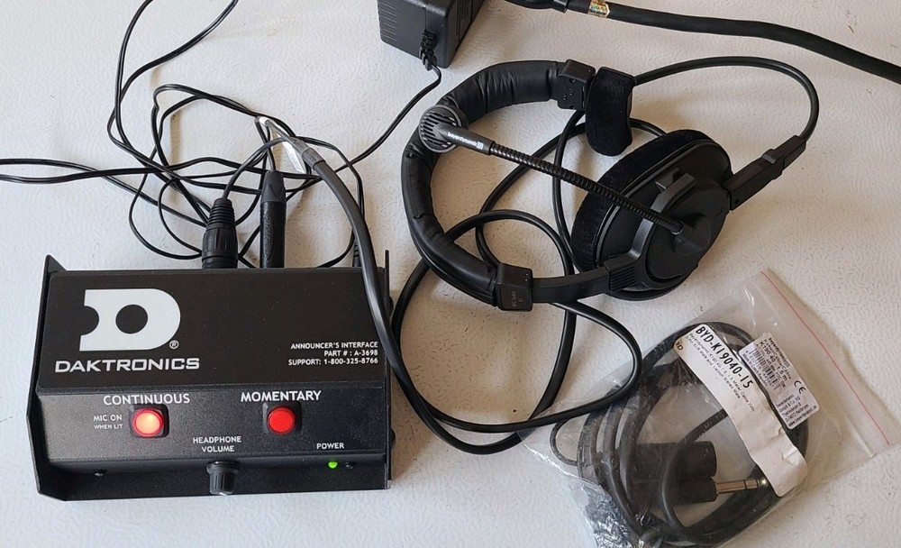 Daktronics Announcers Interface Microphone Control manufactured by Whirlwind