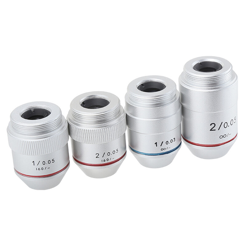 1PC 195 1X 2X RMS Achromatic Infinity Objective Lens for Biological Microscope