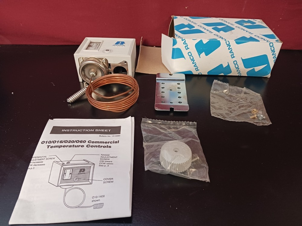 Ranco 010-1410 Commercial Temperature Control Range: 25 to 75F