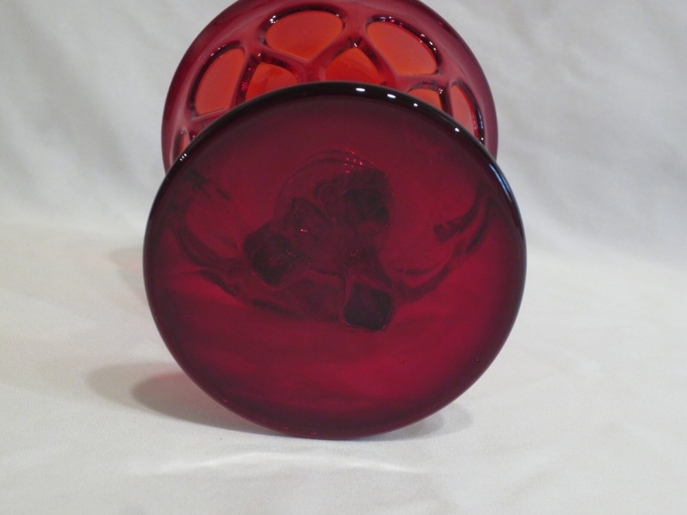 SET OF 4 WESTMORELAND DORIC RUBY SHERBETS
