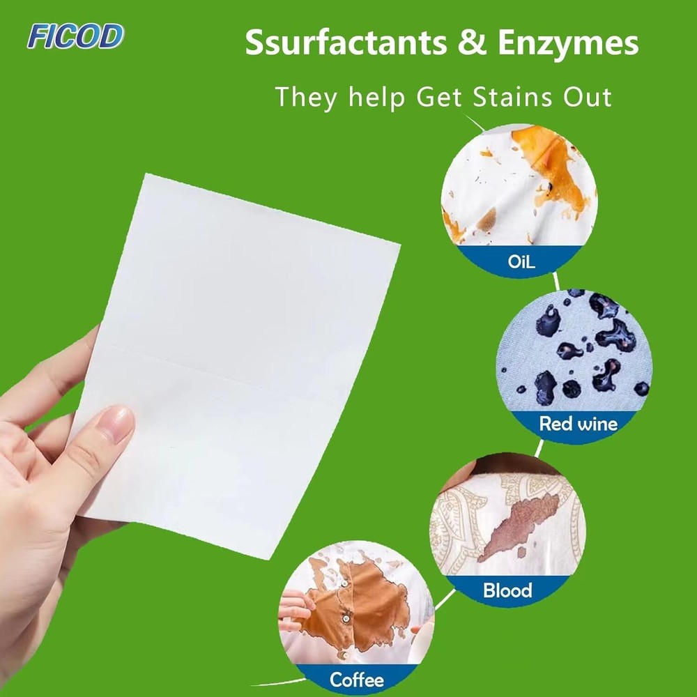 (90 Sheets) Eco detergent & Hypoallergenic - Rapid Dissolving -Detergent Sheets
