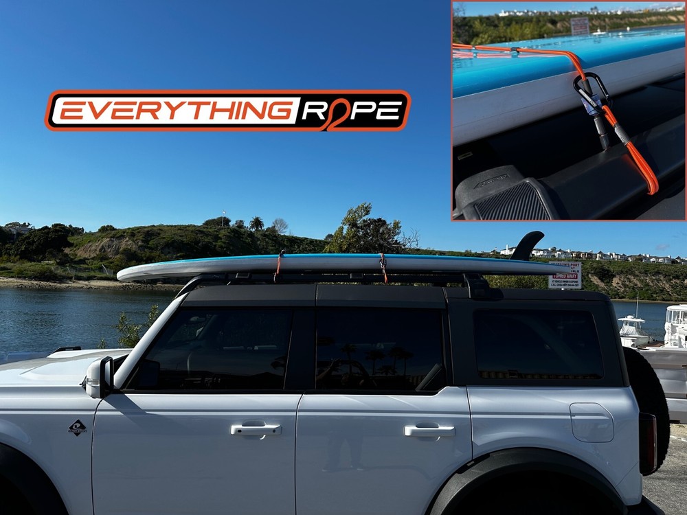 Red - Everything Rope Bungee Cord with Hooks, Adjustable Shock Cord