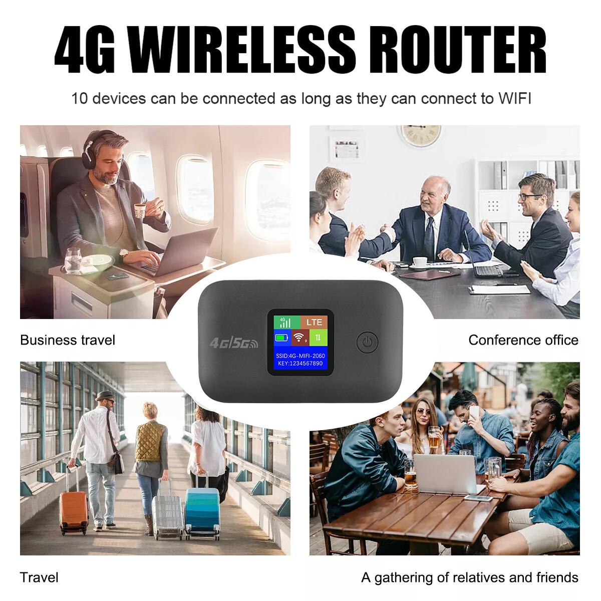 UNLOCKED Mobile Wifi 5G 4G SMART WIFI BOX Portable Modem Mifi Hotspot 150Mbps