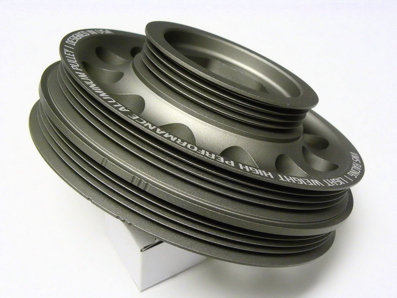 VMS Racing Light Weight Aluminum Crankshaft Pulley OEM Size 96-00 Civic SOHC D16