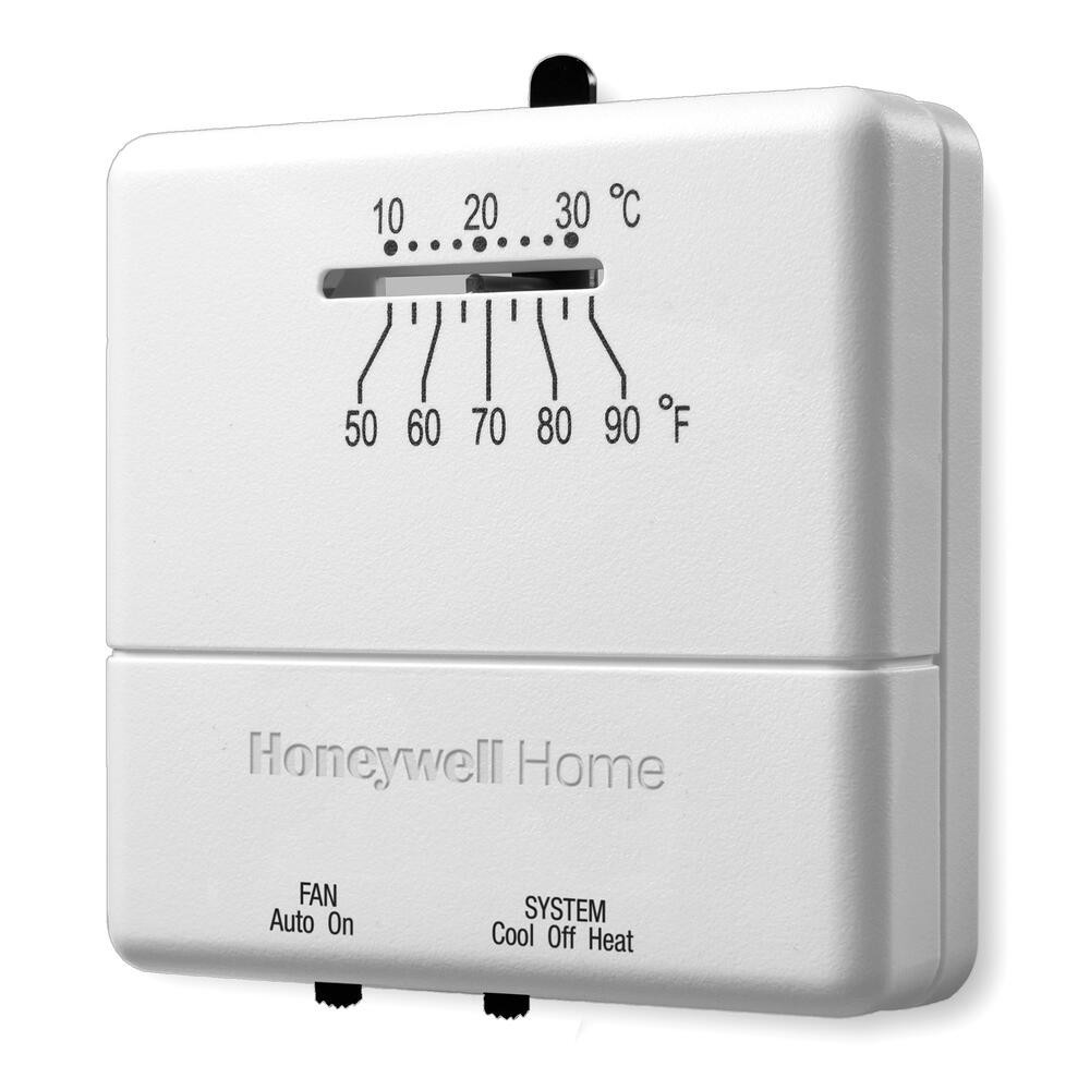 8" 1 Stage Non Programmable Thermostat Fan Control Bimetal Temperature Sensor