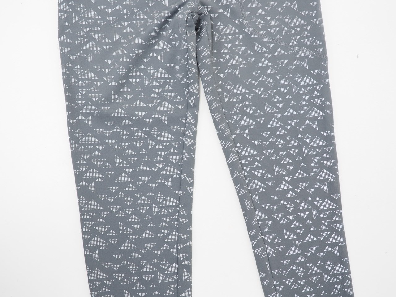 New! GOFLUO Cityglow Reflective Active Tights / Leggings Size Med Gray High Vis