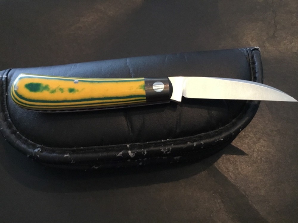 Custom Jason Tabor Wharncliffe Swayback Slipjoint Folder Folding Knife