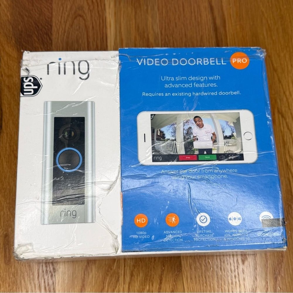 Ring Video Doorbell Pro Refurbished Open Box Complete Kit