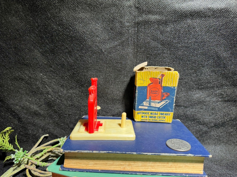 Antique Automatic Needle Threader with Box